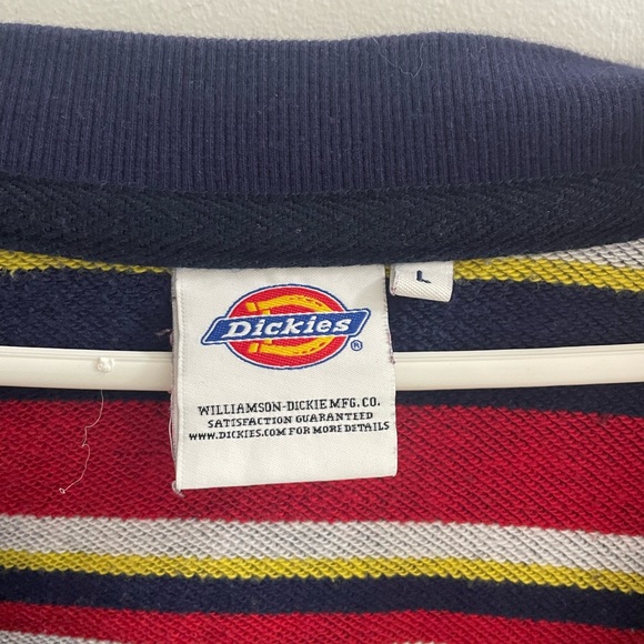 Blue and striped Dickies Cardigan, women’s large - Picture 3 of 3